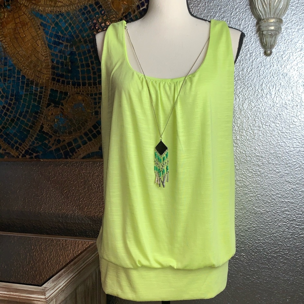 Electric green Alyx sleeveless top.